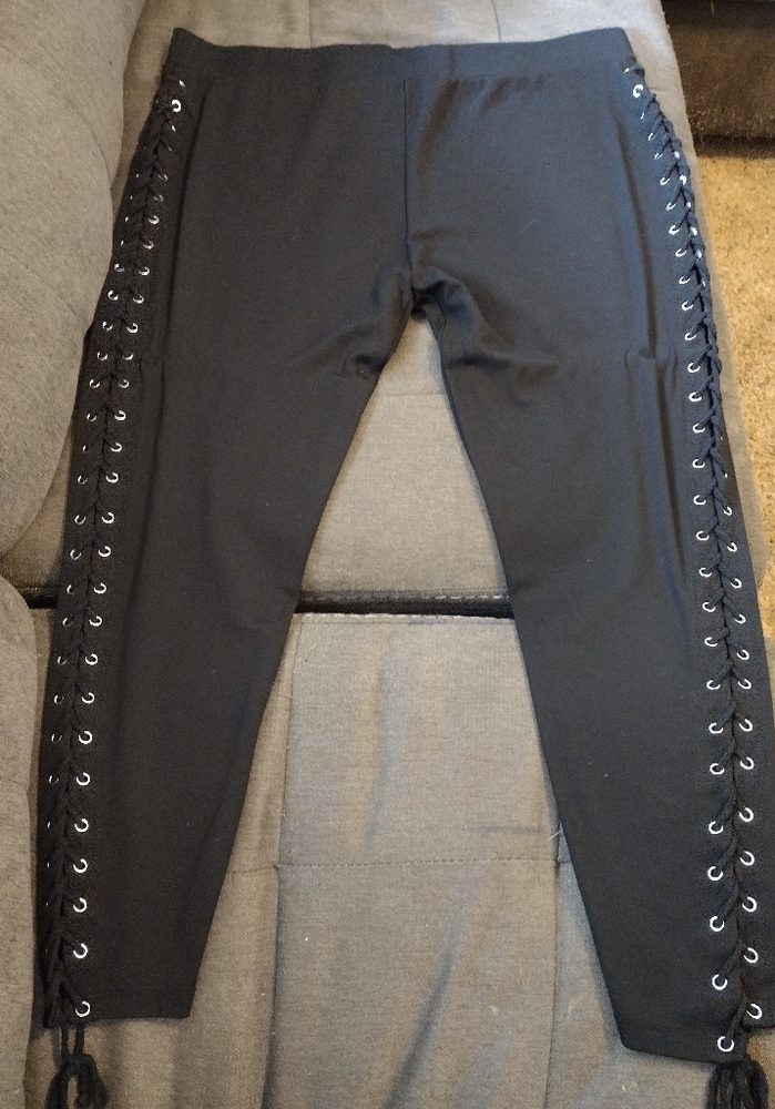 Plus Size Pants with lace up sides